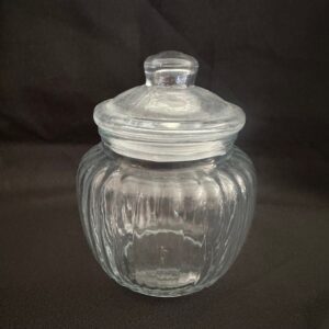 Glass Candy Jar (Small Round)