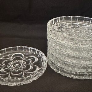 Crystal Coasters Set of 6 pieces