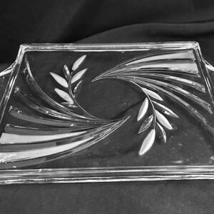 Mikasa Crystal Rectangle Serving Tray/Dessert Tray