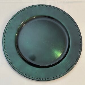 Green Round Charger Plates