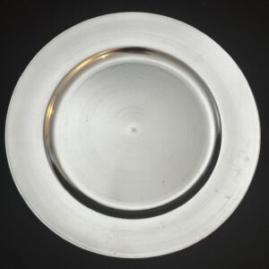 Silver Plain Charger Plates