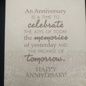 Anniversary Plaque 12cm x 14cm