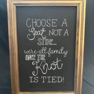 'Choose a Seat, Not a Side' Sign