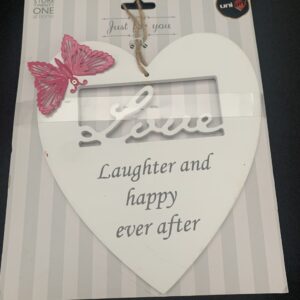 'Love Laughter and Happily Ever After' Sign