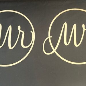 Mr & Mrs Wooden Signs