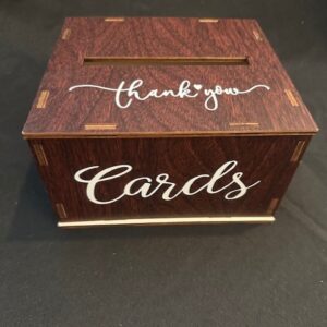 Thank You Cards Box - Timber