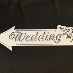 Wooden 'Wedding' Arrow (Pointing Left)