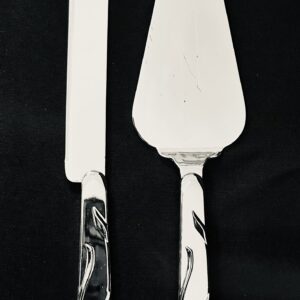 CAKE006 Cake Knife and Server - Heart Swirls