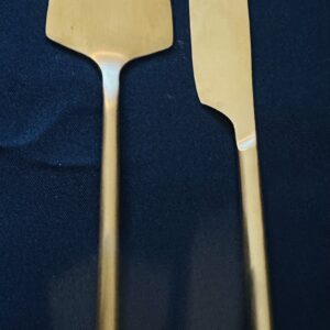 CAKE003 Cake Knife and Server - Gold