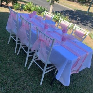 Pink Children's Table Setup