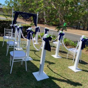 Navy Theme Ceremony Set-up