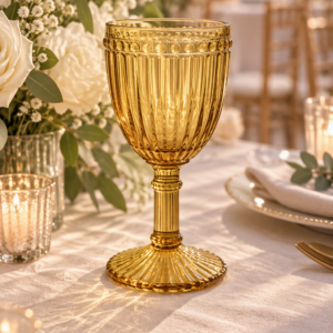 Amber Wine Glass