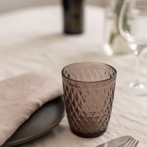 Jewel Tumbler - clear and purple