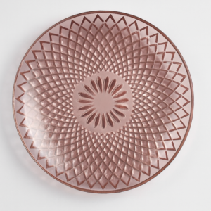 Pink Glass Small Plates