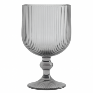 Grey Glass Wine Goblets