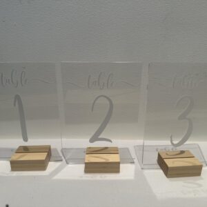 Table Numbers
