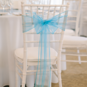 Baby Blue Organza Chair Sash (Pack of 50pc)