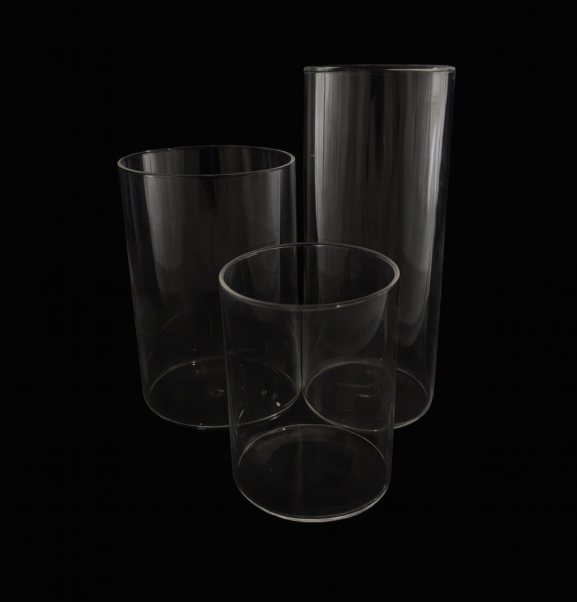 Set #1 Glass Cylinder Vases (Set of 3pc) - Image 7