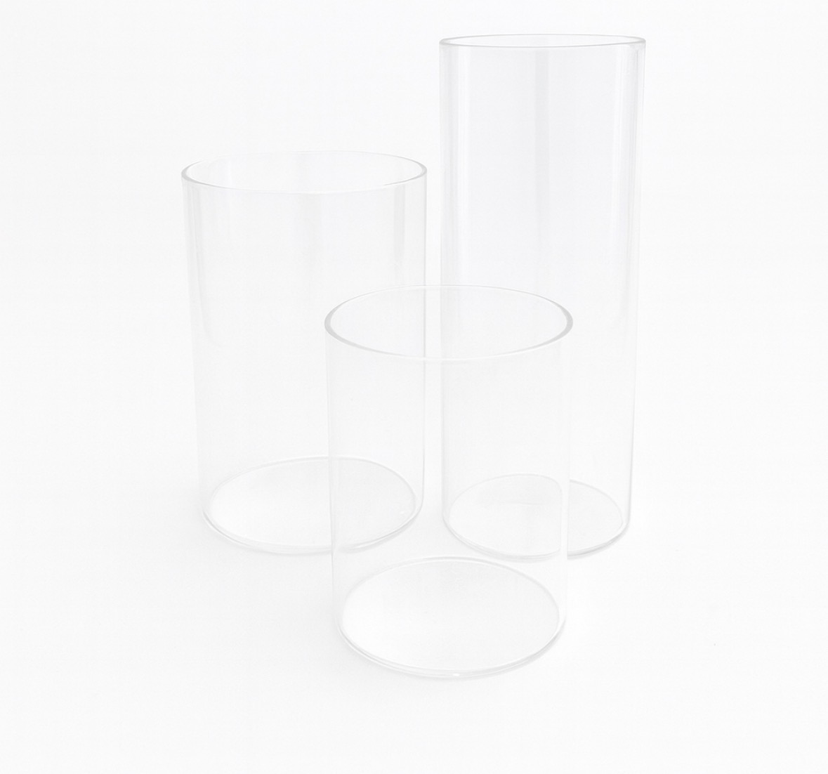 Set #1 Glass Cylinder Vases (Set of 3pc) - Image 8