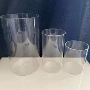 Set #4 Glass Cylinder Vases (Set of 3pc)