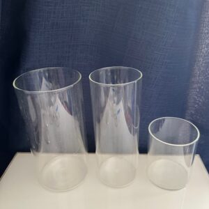 Set #5 Glass Cylinder Vases (Set of 3pc)