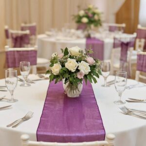 Iridescent Purple Table Runners (Pack of 17pc)
