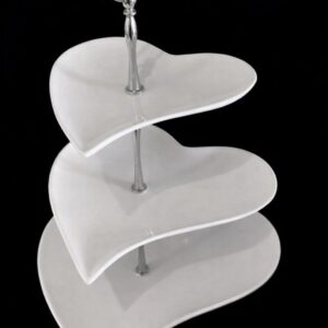 Three-tier Heart Cake Stand