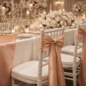 Satin Chair Sashes - Blush 2