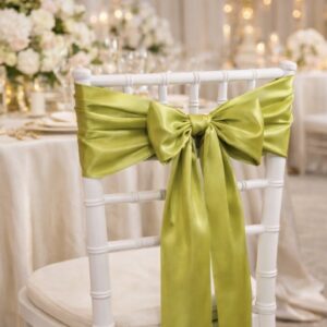 Satin Chair Sashes - Sage