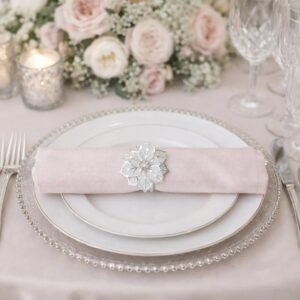 Cloth Napkins - Blush Pink Colour