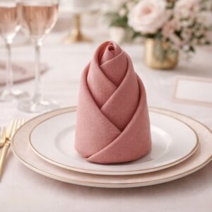 Cloth Napkins - Dusty Rose Colour