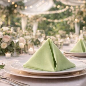 Cloth Napkin - Apple/Mint Green