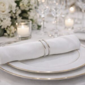 Silver Napkin Rings - Dual Coil