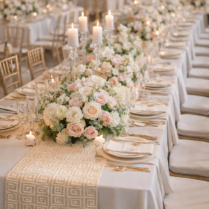 Table Runner - Gold Grecian