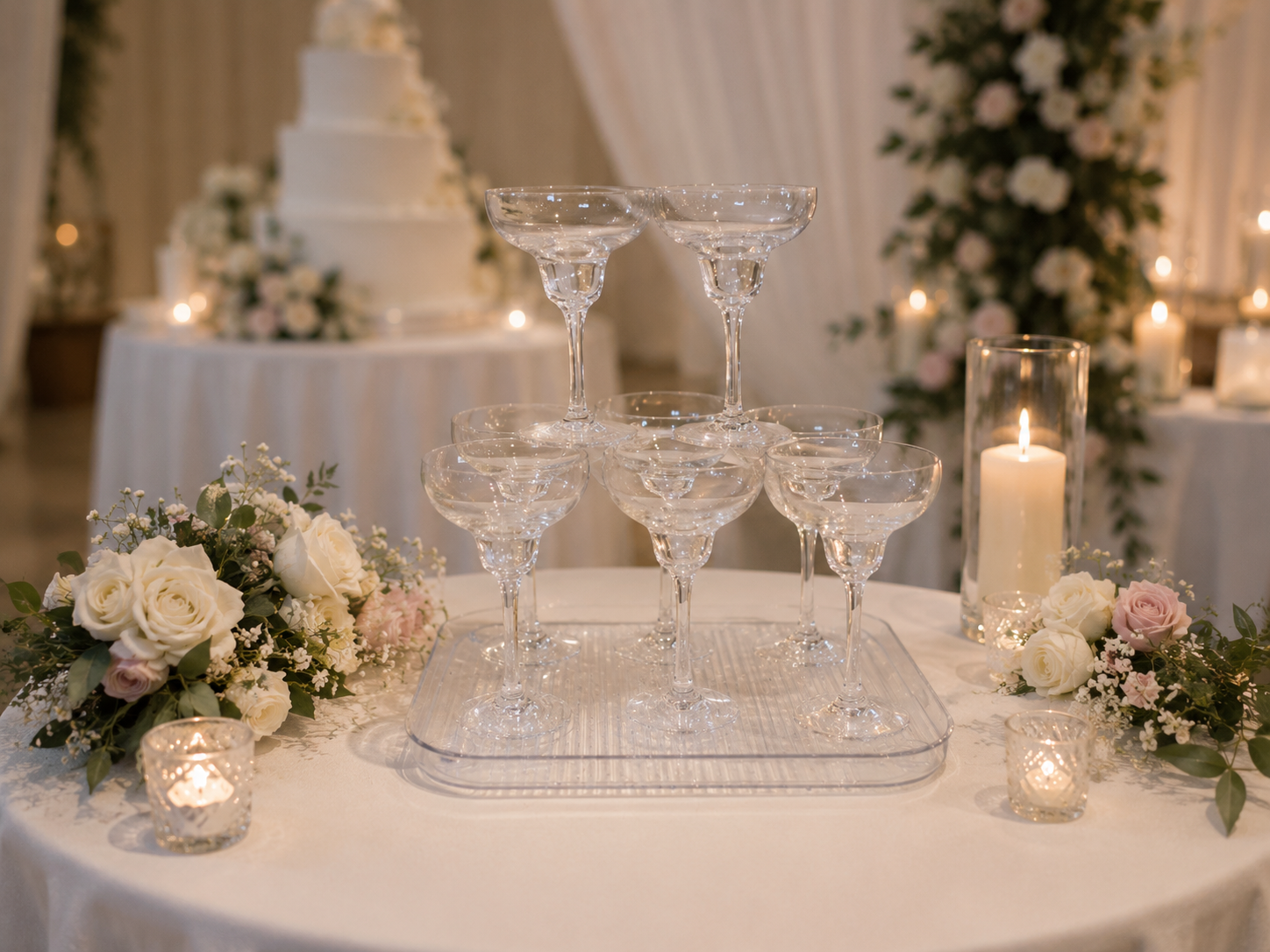 Acrylic Tray for a Champagne Tower