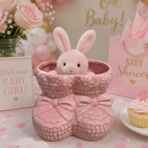 Pink Bootie Ceramic Ornament for Table Decoration