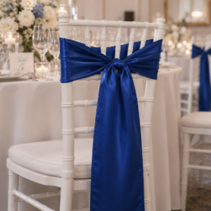 Satin Chair Sash - Royal Blue
