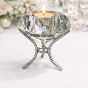 Crystal Tea Light Candle Holder with stand