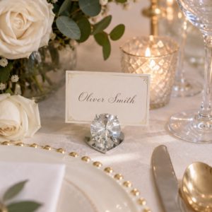 Diamond Ring Place Card Holder