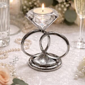 Diamond Ring Tea Light Candle Holder