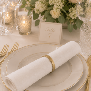 Napkin Rings Gold - Marie