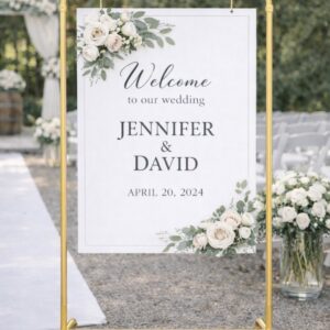 Signage Frame - Gold 150cm high