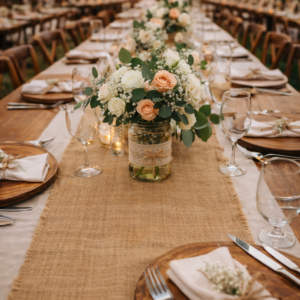 Table Runner - Hessian with No Lace