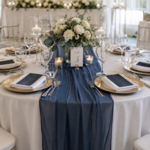 Table Runner - Soft Dark Navy Blue