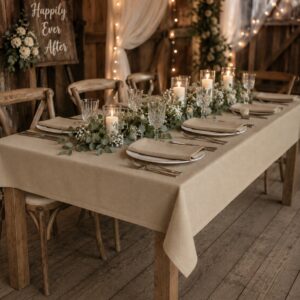 Tablecloth Natural Rectangle 155cm x 210cm