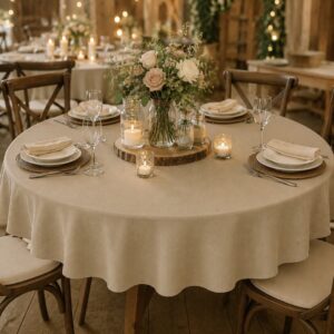 Tablecloth Natural Round 170cm diameter