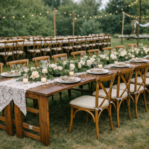 Wooden Trestle Table