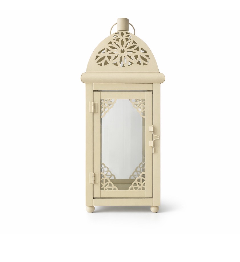 Tall Cream Lantern 34cm - Image 2