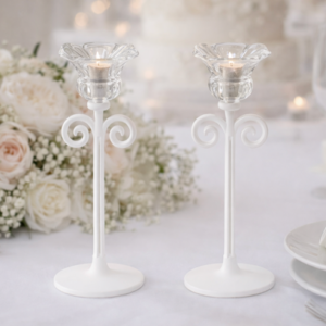 Tealight Holder with Crystal Flower
