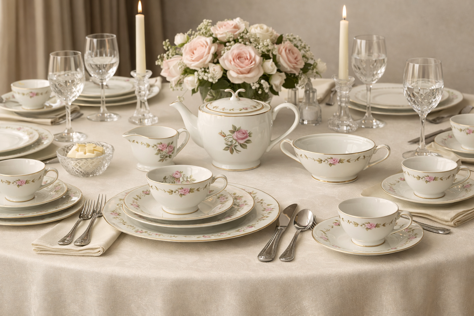 RC210 Pink and White Flowers